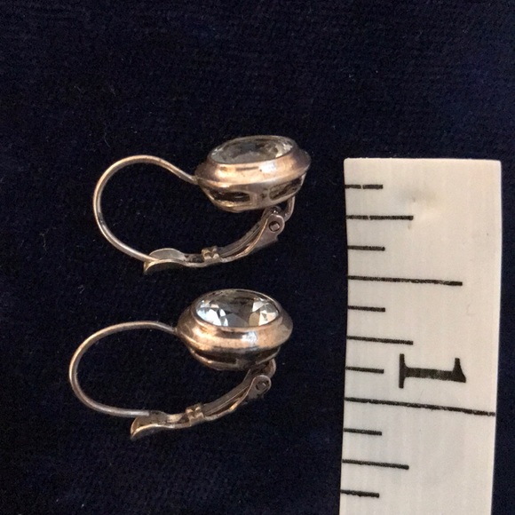 Joseph Esposito Sterling and CZ Bezel Set Earrings - Picture 7 of 7